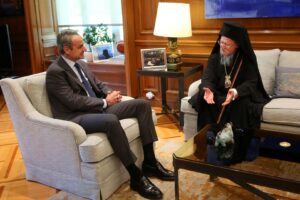 Κυριάκος Μητσοτάκης σε Οικουμενικό Πατριάρχη: Η επίσκεψη σας μας δίνει κουράγιο στον δύσκολο δρόμο ανάταξης της πατρίδας