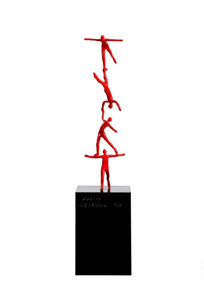 Κωστής Γεωργίου, Acrobats, τιμή εκτίμησης 1.500 - 2.000 ευρώ.