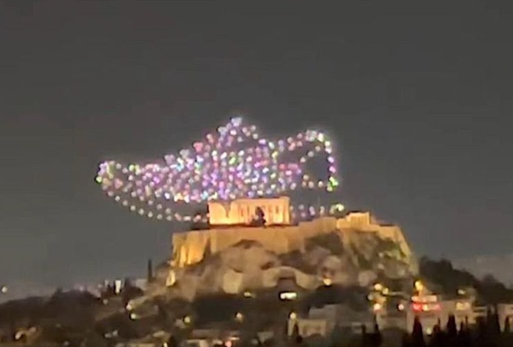 Εισαγγελική παρέμβαση για το drone show με φόντο την Ακρόπολη