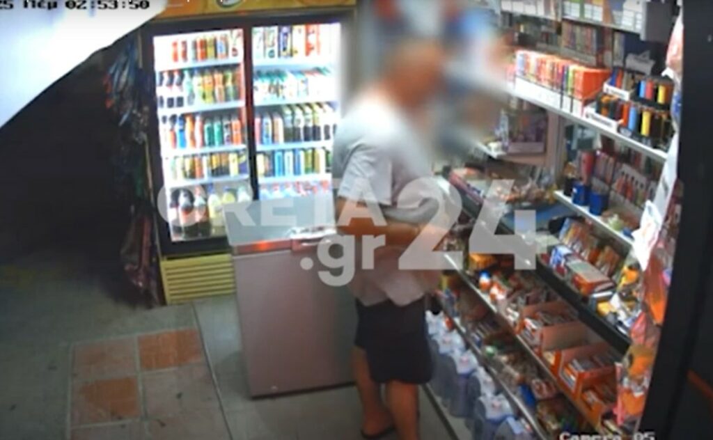 Ηράκλειο: Καρέ-καρέ ληστεία σε περίπτερο - Ο δράστης είχε επιχειρήσει ξανά να το κλέψει