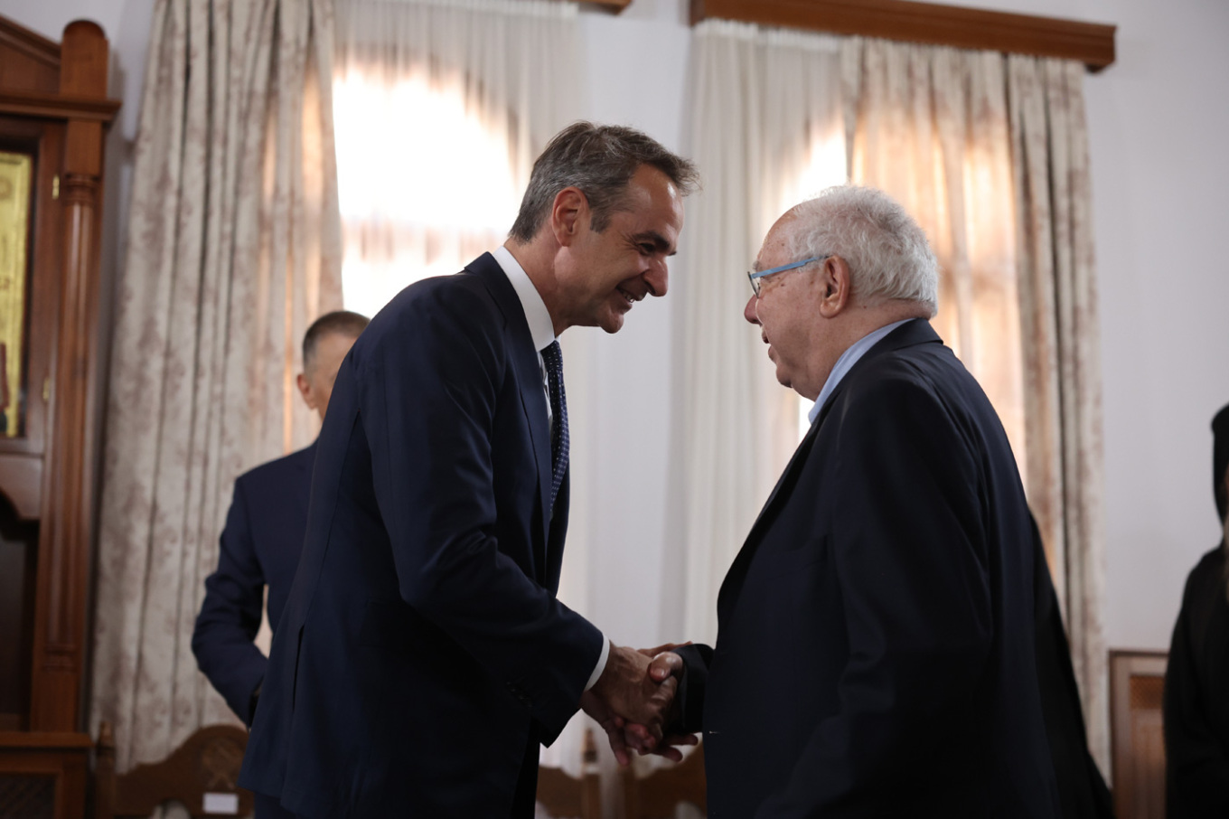 Στο Άγιο Όρος ο Κυριάκος Μητσοτάκης: Στηρίζω την πνευματική αποστολή σας
