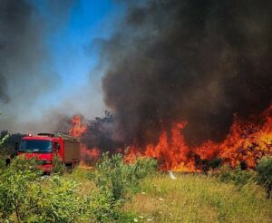 Χωρίς ενεργό μέτωπο η φωτιά στο Αλιβέρι: Από αλωνιστική μηχανή ξεκίνησε η πυρκαγιά - Συνελήφθη ένας 60χρονος