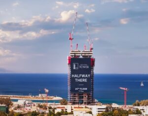 Εντυπωσιακή πρόοδος στο Ελληνικό – Ο Riviera Tower αγγίζει τα 200 μέτρα