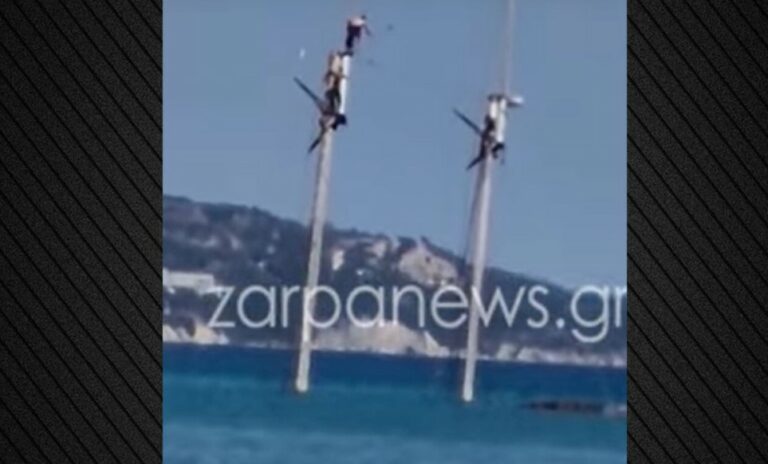 Χανιά: Νεαροί κάνουν ριψοκίνδυνες βουτιές από τo κατάρτι βυθισμένου ιστιοφόρου
