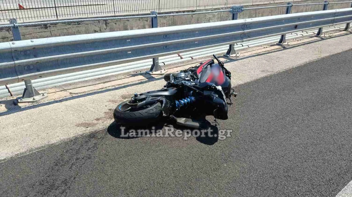 Έχασε τη ζωή του σήμερα σε τροχαίο οδηγός μηχανής στην Αθηνών - Λαμίας