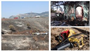 Αποκαρδιωτικές εικόνες από τις φωτιές σε Κρυονέρι και Μεσσηνία: Καμένα σπίτια, στάχτη και εξαντλημένοι πυροσβέστες
