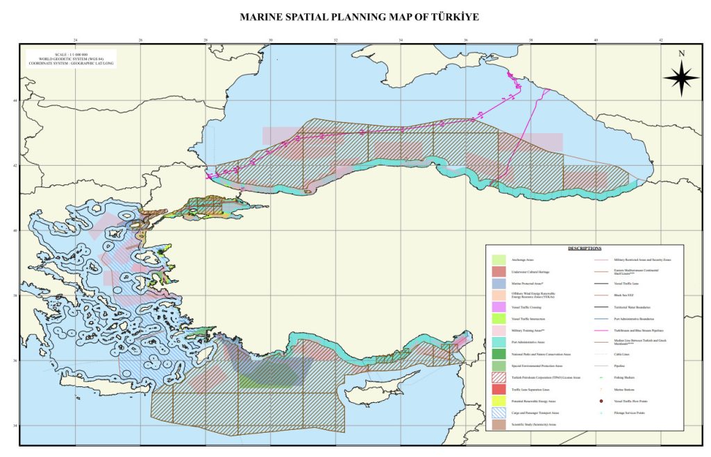 Η Τουρκία εξέδωσε χάρτες με θαλάσσια πάρκα σε Αιγαίο και Ανατολική Μεσόγειο – Εκτός το Καστελλόριζο