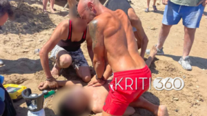 Ναυαγοσώστης στα Χανιά επανέφερε έναν 20χρονο που κόντευε να πνιγεί