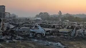 Φωτιά στην Αχαΐα: 550 αυτοκίνητα κάηκαν στο Τελωνείο Πατρών