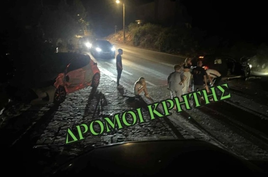 Κρήτη: Σοβαρό τροχαίο με τρεις τραυματίες στα Χανιά - Μία νεαρή γυναίκα σε πιο κρίσιμη κατάσταση