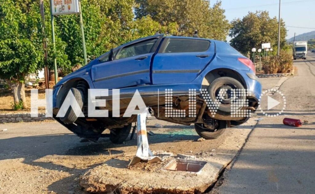 Τροχαίο στην «Πύργου-Κυπαρισσίας»: Νεκρός 75χρονος - Το ΙΧ του «καρφώθηκε» σε κολώνα φωτισμού