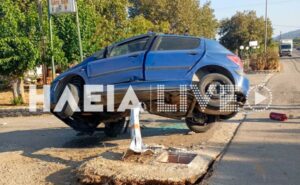 Τροχαίο στην «Πύργου-Κυπαρισσίας»: Νεκρός 75χρονος - Το ΙΧ του «καρφώθηκε» σε κολώνα φωτισμού