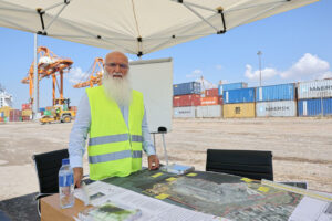 Ο Ιβάν Σαββίδης επισκέφθηκε τον ΟΛΘ για τις εργασίες του προβλήτα 6