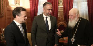Τον Αρχιεπίσκοπο Αθηνών Ιερώνυμο επισκέφτηκαν οι δήμαρχοι Αθηνών και Βηθλεέμ