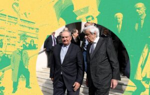Το γεύμα των δύο τέως σε γνωστό μαγαζί του Ψυχικού: Κώστας Καραμανλής και Προκόπης Παυλόπουλος παρέα!