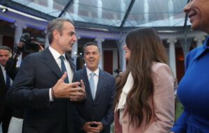 Το τετ α τετ Μητσοτάκη με Κίμπερλι Γκιλφόιλ στο Ζάππειο για τη 2η μέρα των εργασιών της P-TEC