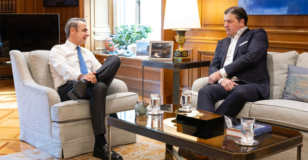 Κυριάκος Μητσοτάκης: Συνάντηση με τον Ντέγιαν Μποντίρογκα - Συζήτησαν για το Final Four της Euroleague στην Αθήνα