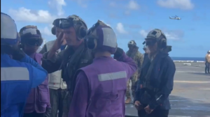 Το αεροπλανοφόρο Gerald R. Ford στην Καραϊβική επισκέφτηκε σήμερα ο Πιτ Χέγκσεθ