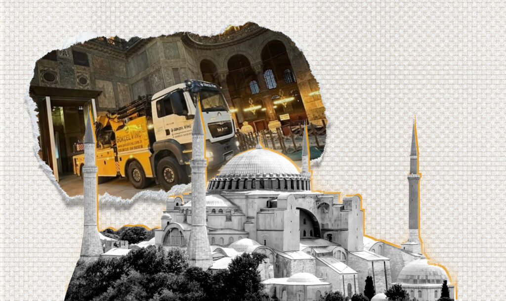 Σοβαρά ερωτήματα για την προστασία της Αγίας Σοφίας εγείρουν τα όσα ανησυχητικά γίνονται