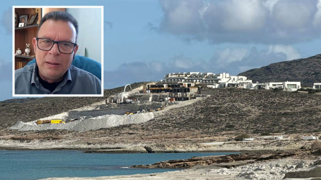 Ο δήμαρχος Μήλου καταγγέλλει οικολογικό έγκλημα στον Μύτακα δίπλα στο Σαρακήνικο