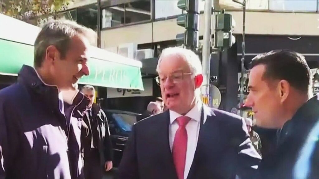 Μητσοτάκης, Τασούλας, Κακλαμάνης και Γεωργιάδης στο Κολωνάκι για τον πρώτο καφέ του 2026