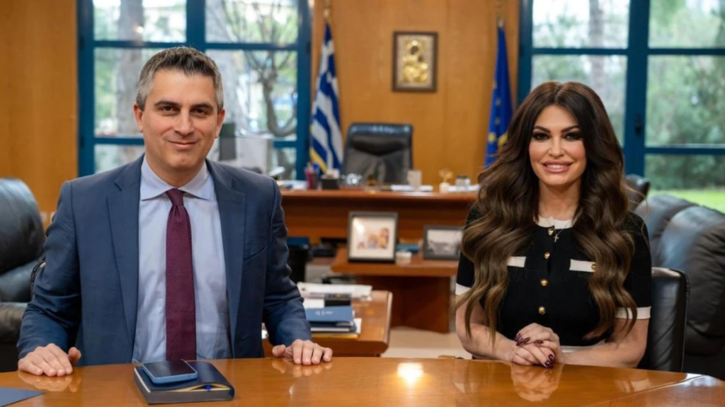 Με τον Χρίστο Δήμα συναντήθηκε η Κίμπερλι Γκίλφοϊλ - Οι οικονομίες βασίζονται στις μεταφορές