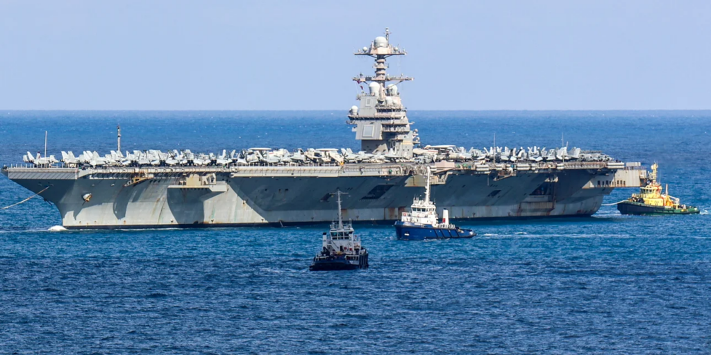 Το μεγαλύτερο αεροπλανοφόρο των ΗΠΑ, USS Gerald R. Ford κατέπλευσε στον Κόλπο της Σούδας