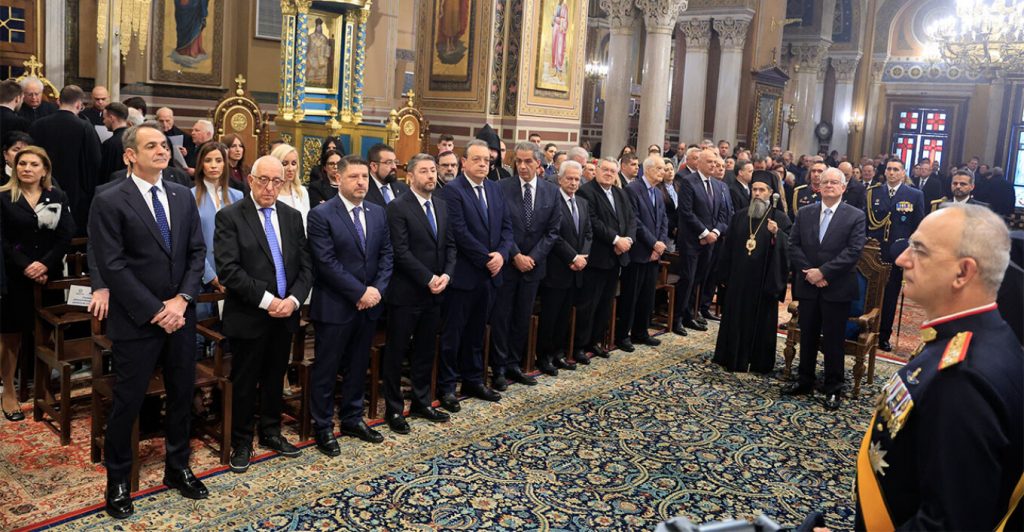 Παρουσία Μητσοτάκη η δοξολογία στη Μητρόπολη για την 25η Μαρτίου, δείτε φωτογραφίες και βίντεο
