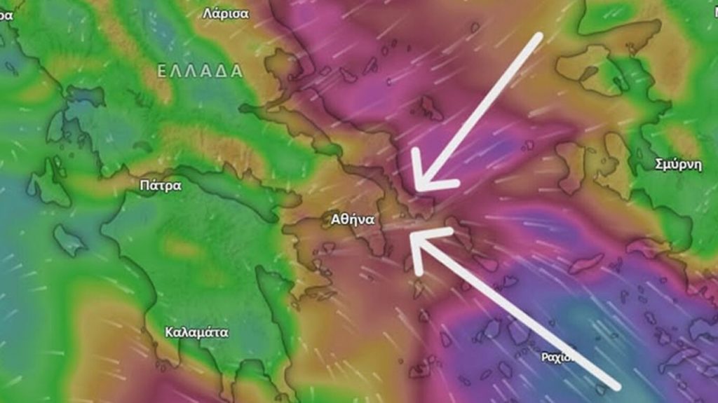 Καιρός: Τι είναι το φαινόμενο της σύγκλισης ανέμων που θα πυροδοτήσει καταιγίδες στην Αττική