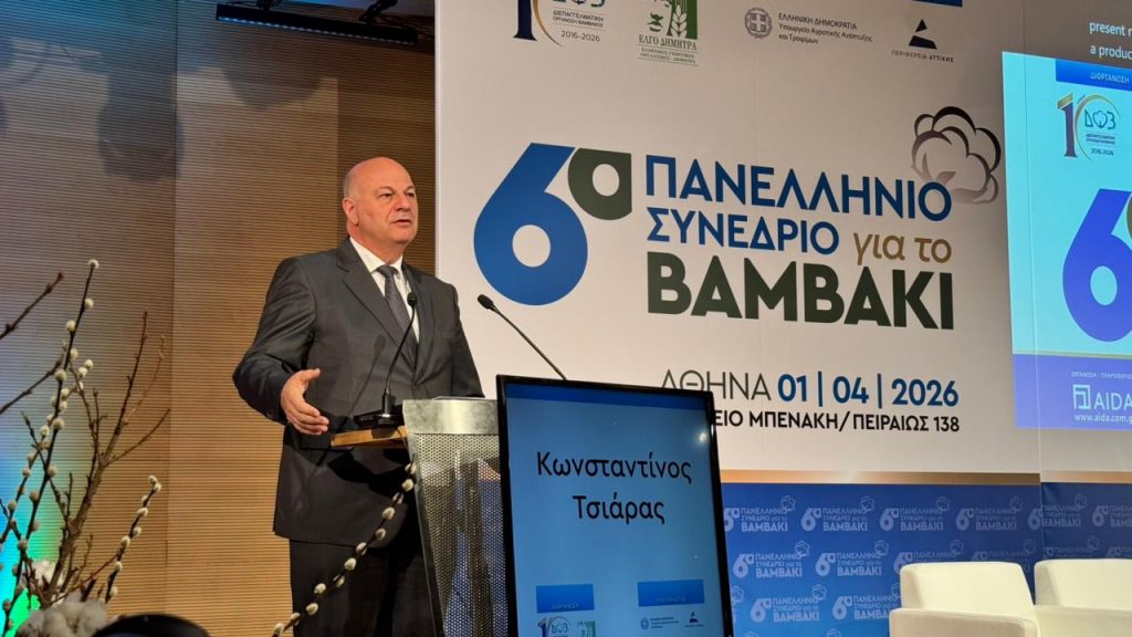 Ευοίωνο το μέλλον του ελληνικού βάμβακος – Στρατηγική επιλογή η στήριξη του, δήλωσε ο Κώστας Τσιάρας