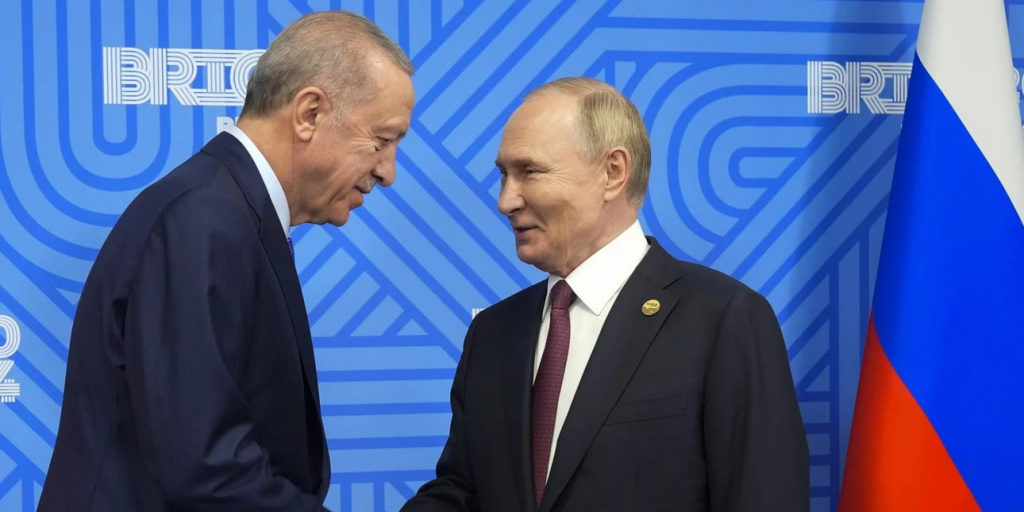 Για την κατάσταση στη Μέση Ανατολή συζήτησαν Βλαντίμιρ Πούτιν και Ρετζέπ Ταγίπ Ερντογάν