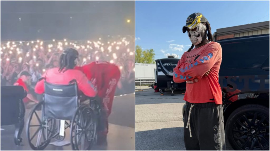 Offset: Κατέβηκε από το αναπηρικό αμαξίδιο και τραγούδησε στη σκηνή λίγες μέρες μετά τον πυροβολισμό του - Βίντεο