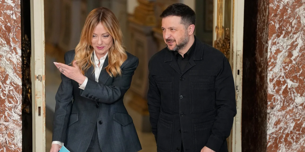 Η Τζόρτζια Μελόνι δήλωσε πως θέλει συνεργασία Ιταλίας-Ουκρανίας για παραγωγή drones