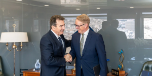 Με τον εκτελεστικό διευθυντή της Frontex συναντήθηκε ο Μιχάλης Χρυσοχοΐδης για την ενίσχυση συνεργασίας στα εξωτερικά σύνορα της ΕΕ