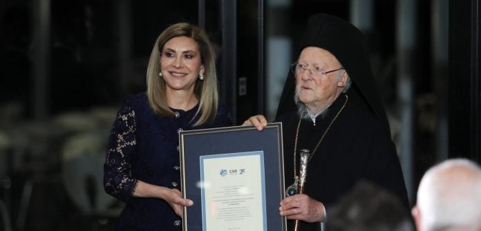 Δείπνο προς τιμήν του Οικουμενικού Πατριάρχη Βαρθολομαίου στο Μουσείο της Ακρόπολης – Φωτογραφίες