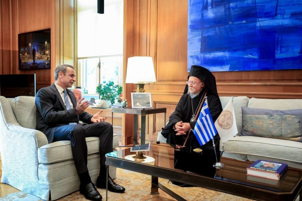 Με τον Πατριάρχη Βαρθολομαίο συναντήθηκε ο Κυριάκος Μητσοτάκης - Η ελληνική Πολιτεία στέκεται πάντα δίπλα στο Πατριαρχείο