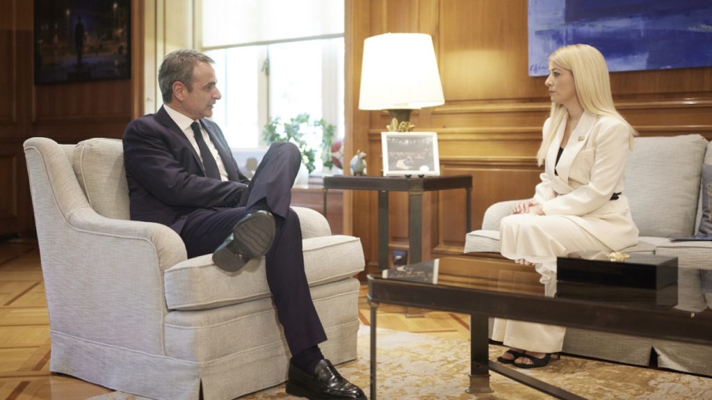 Κυριάκος Μητσοτάκης: Συνάντηση με την Πρόεδρο της Βουλής των Αντιπροσώπων της Κύπρου