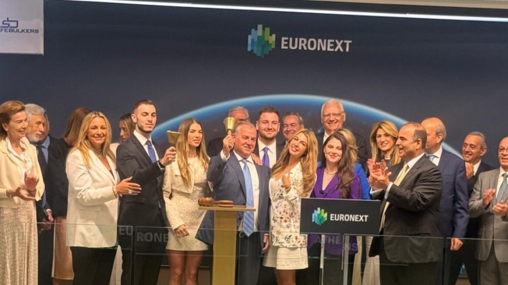 Safe Bulkers: Ιστορική είσοδος στο Euronext Athens για την ναυτιλιακή του Π. Χατζηιωάννου