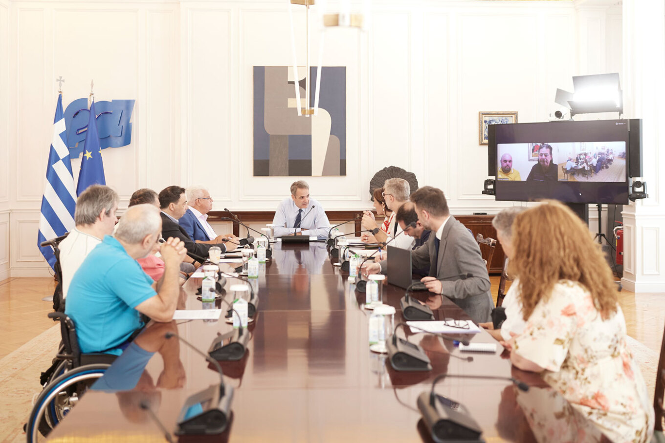 Κ. Μητσοτάκης: Συνάντηση με την αντιπροσωπεία του Πανελλήνιου Συλλόγου Παραπληγικών