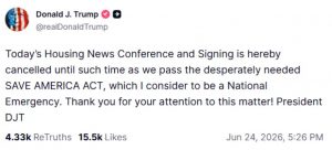 Trump save america act