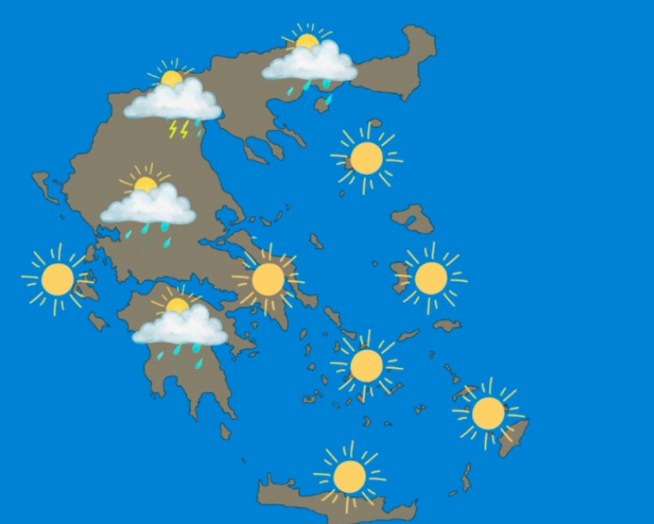 Καιρός: Εκτός καύσωνα η Ελλάδα - Στους 34 βαθμούς η μέγιστη θερμοκρασία σήμερα