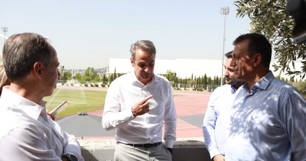 Ο Κυριάκος Μητσοτάκης επιθεώρησε τις εργασίες στο ΟΑΚΑ: Να διαμορφώσουμε έναν νέο χώρο αναψυχής και πρασίνου