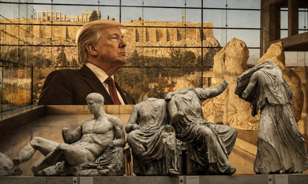 Ψήφοι από τα Μάρμαρα – Ο Άδωνις και ο Κυρανάκης βλέπουν τον Τραμπ ως… νέο λόρδο Έλγιν από την ανάποδη – Περιμένουν πολιτικό θαύμα από τα γλυπτά