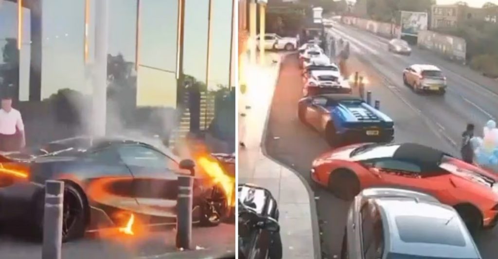 Επίθεση με βόμβες μολότοφ σε γαμήλιο γλέντι στο Μπέρμιγχαμ: Έκαψαν δύο supercars και επιτέθηκαν σε καλεσμένους, δείτε βίντεο