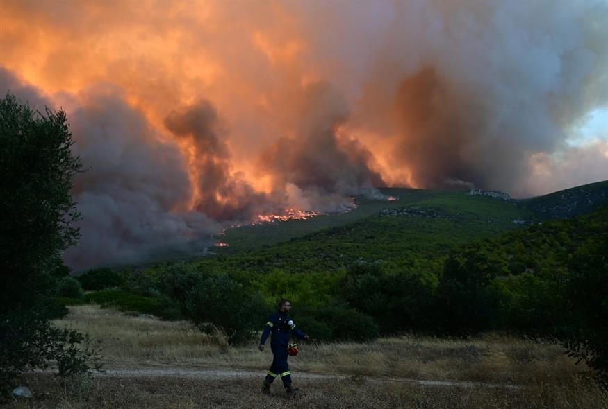 Φωτιά σε Βοιωτία, Αττική : Ξεκίνησαν ρίψεις τα εναέρια μέσα - Ανεξέλεγκτες οι φωτιές - Νέα φωτιά τη νύχτα στην Κεφαλονιά, μάχη και στη Φωκίδα