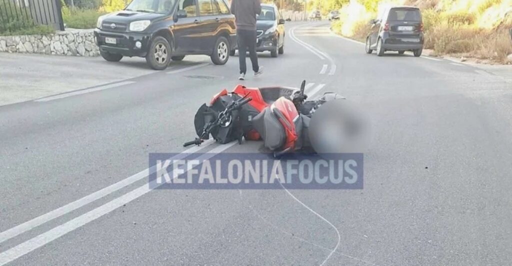 Τραγωδία στην Κεφαλονιά: Νεκρός νεαρός μοτοσικλετιστής σε τροχαίο στον δρόμο Σκάλας–Πόρου