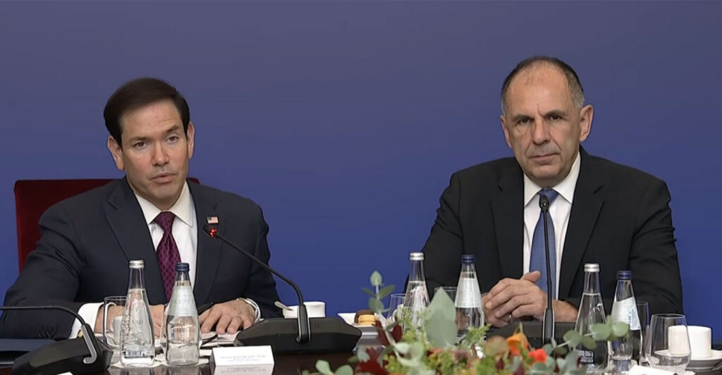 Μάρκο Ρούμπιο: «Σπουδαίος σύμμαχος η Ελλάδα, έχουμε απόλυτη αφοσίωση στην ενεργειακή συνεργασία» - Γ. Γεραπετρίτης: «Η σύνδεση Ελλάδας και ΗΠΑ βασίζεται σε κοινές αξίες»